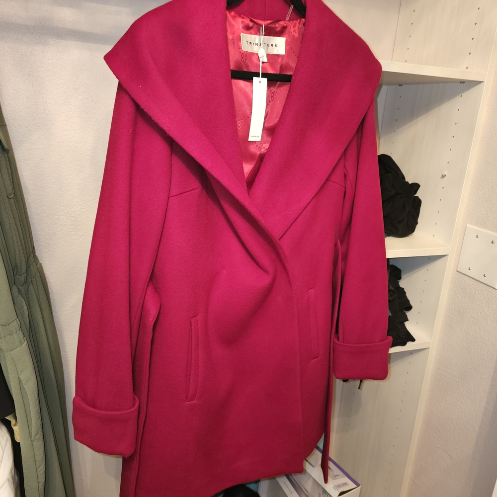 Trendyol Women's Fuchsia Cape Coat